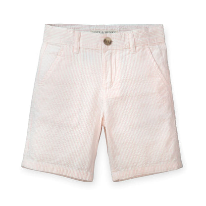 Organic Seersucker Short Pink - Baby - Baby Organic