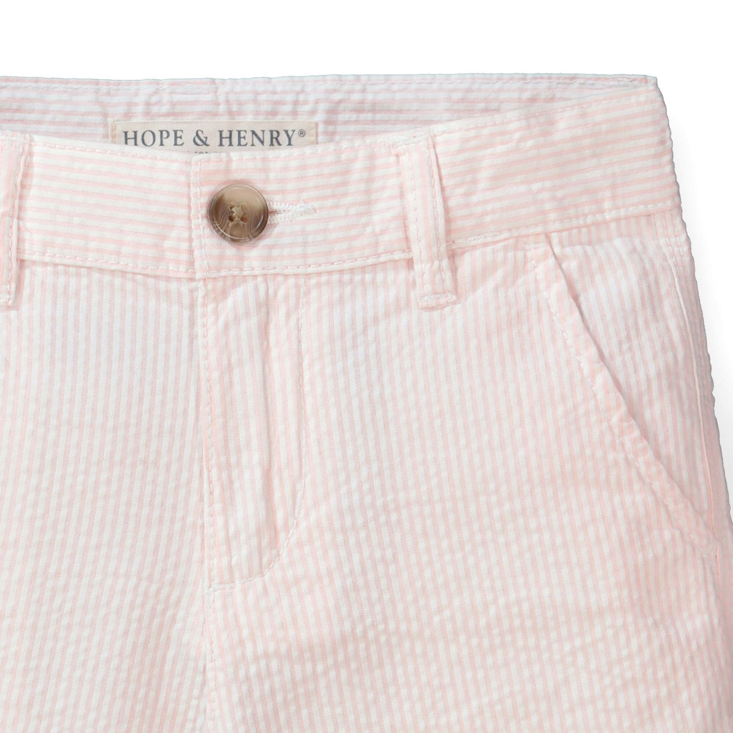 Organic Seersucker Short Pink - Baby - Baby Organic