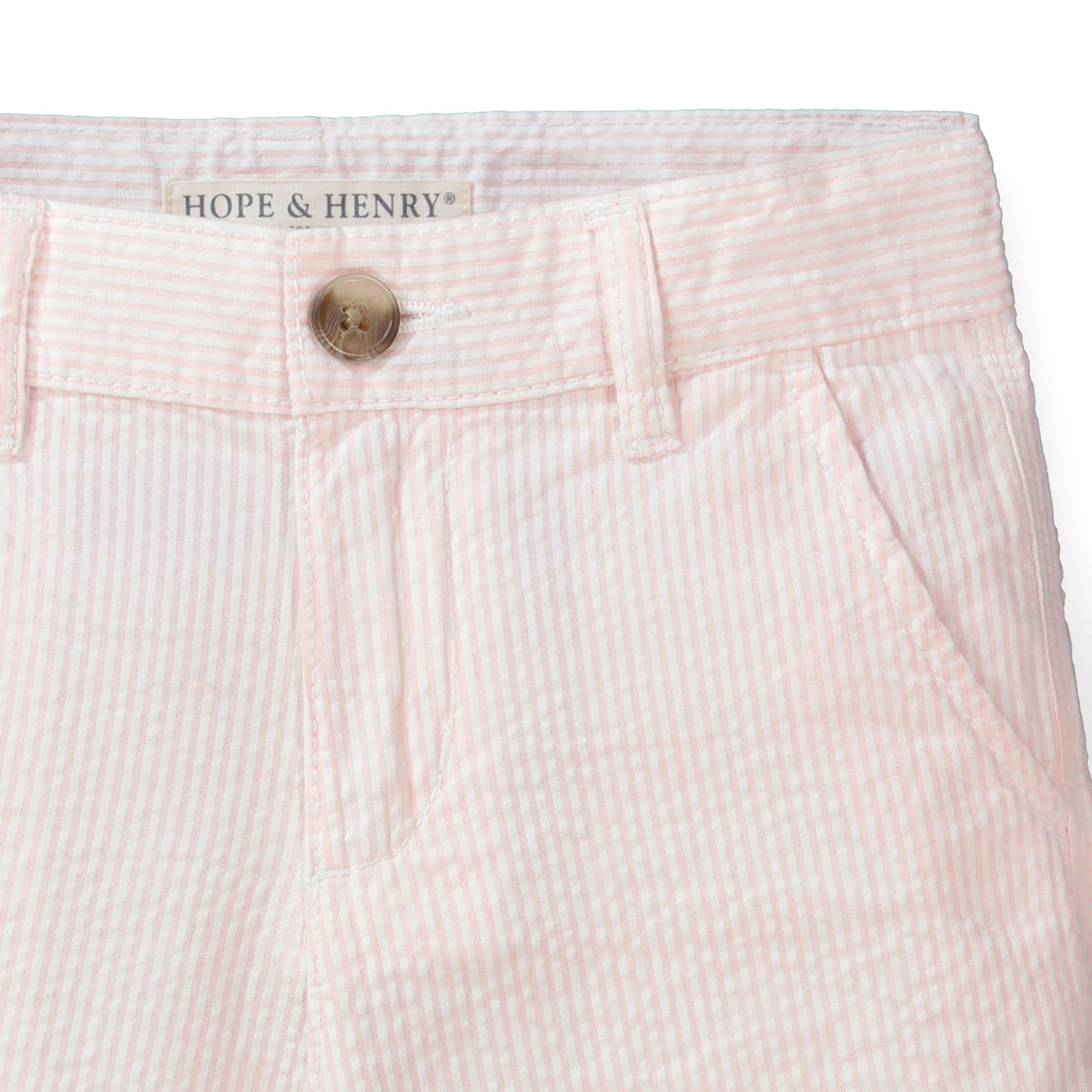Organic Seersucker Short Pink - Baby - Baby Organic