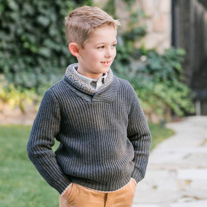 Organic Shawl Collar Sweater - Baby Organic
