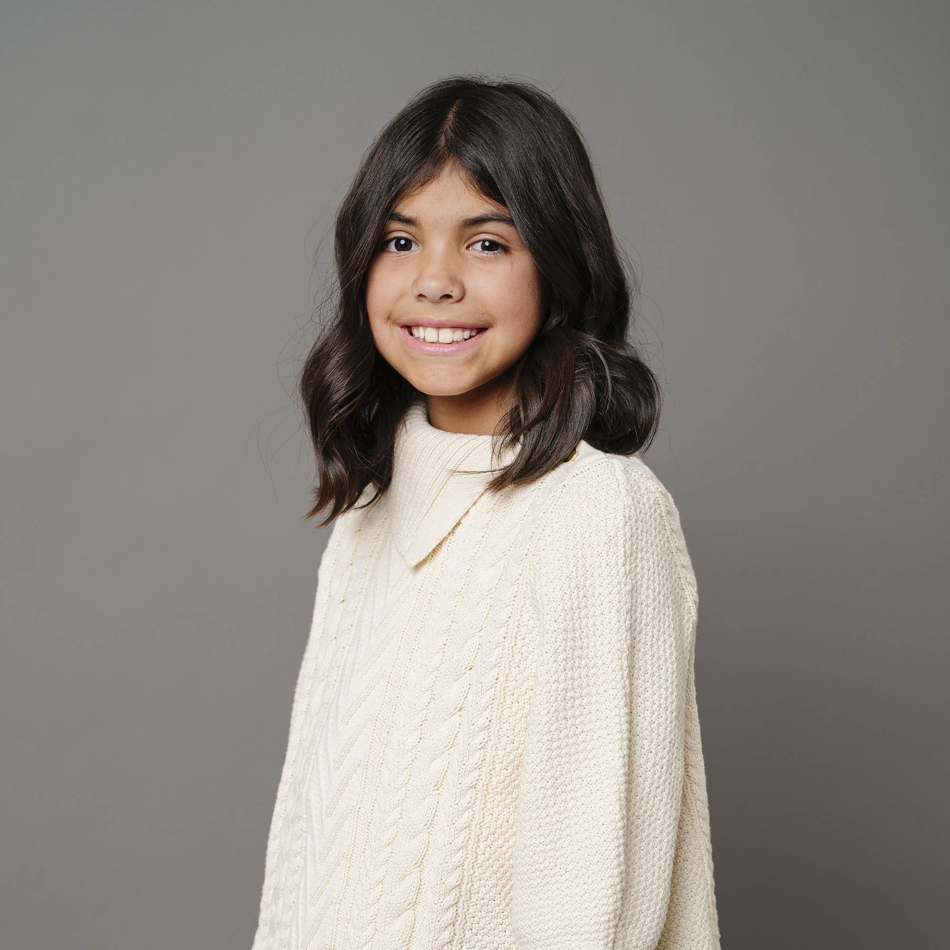 Organic Split Collar Sweater Cape - Baby - Baby Organic