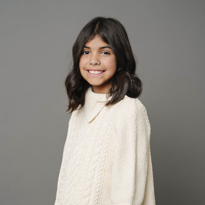Organic Split Collar Sweater Cape - Baby - Baby Organic