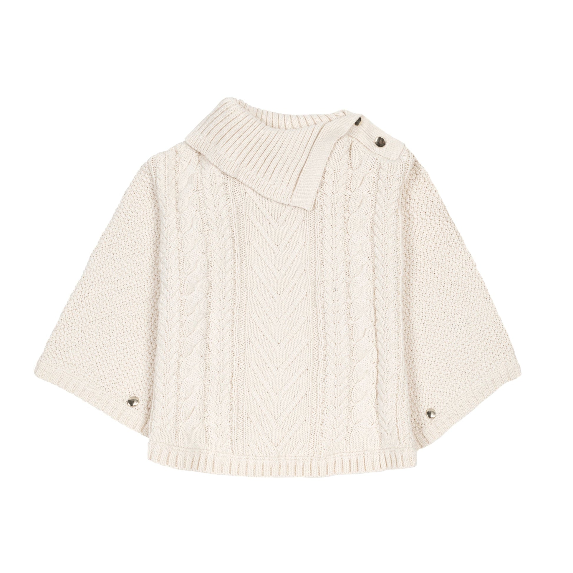 Organic Split Collar Sweater Cape - Baby - Baby Organic