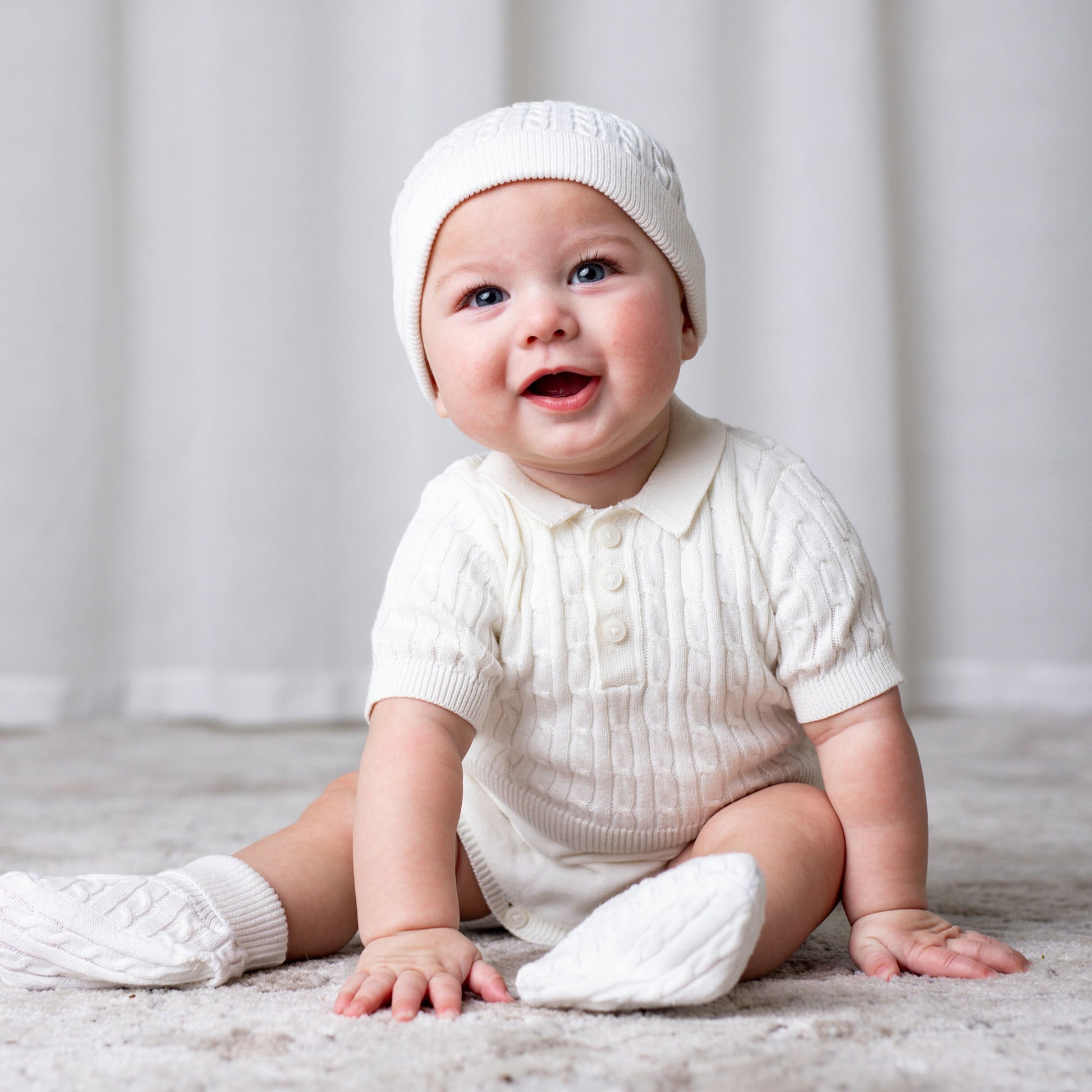 Organic Sweater Beanie and Bootie Set - Baby Organic