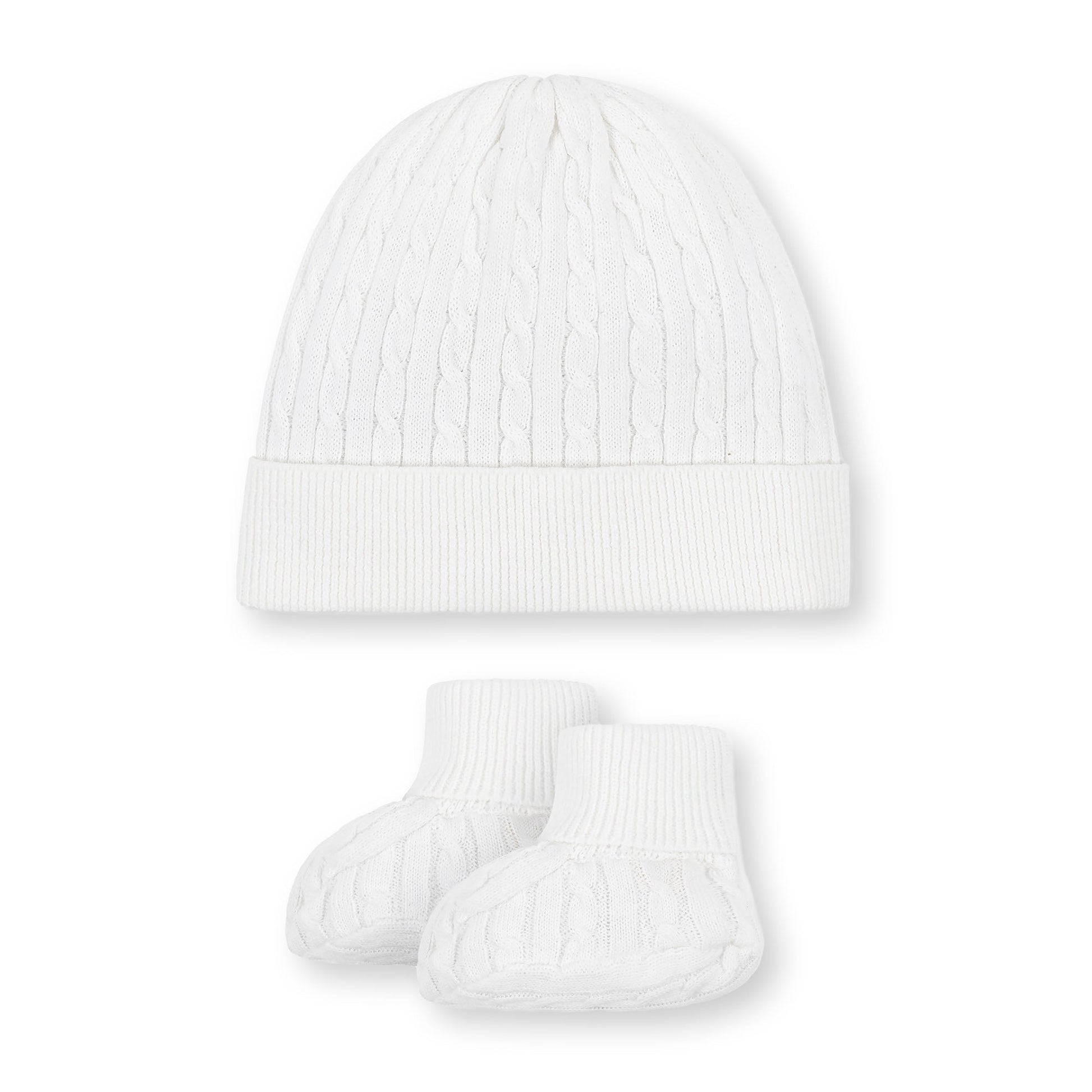 Organic Sweater Beanie and Bootie Set - Baby Organic