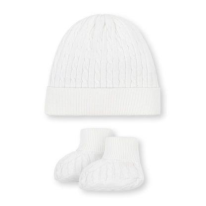 Organic Sweater Beanie and Bootie Set - Baby Organic