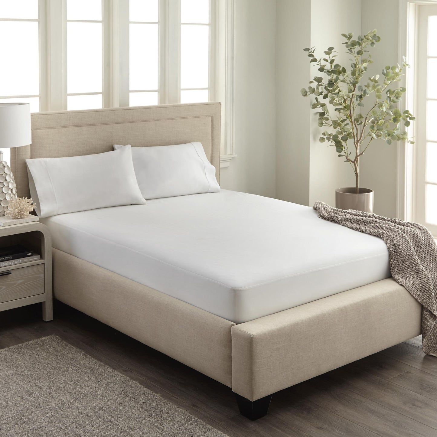 Organic Waterproof Pique Knit Mattress Cover - Baby Organic