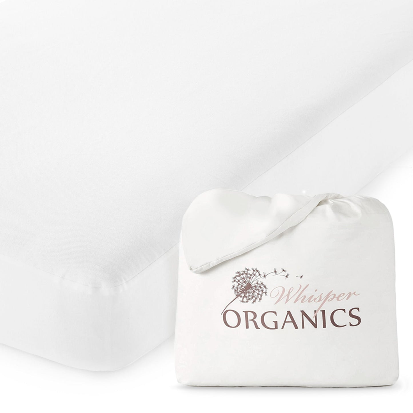 Organic Waterproof Pique Knit Mattress Cover - Baby Organic