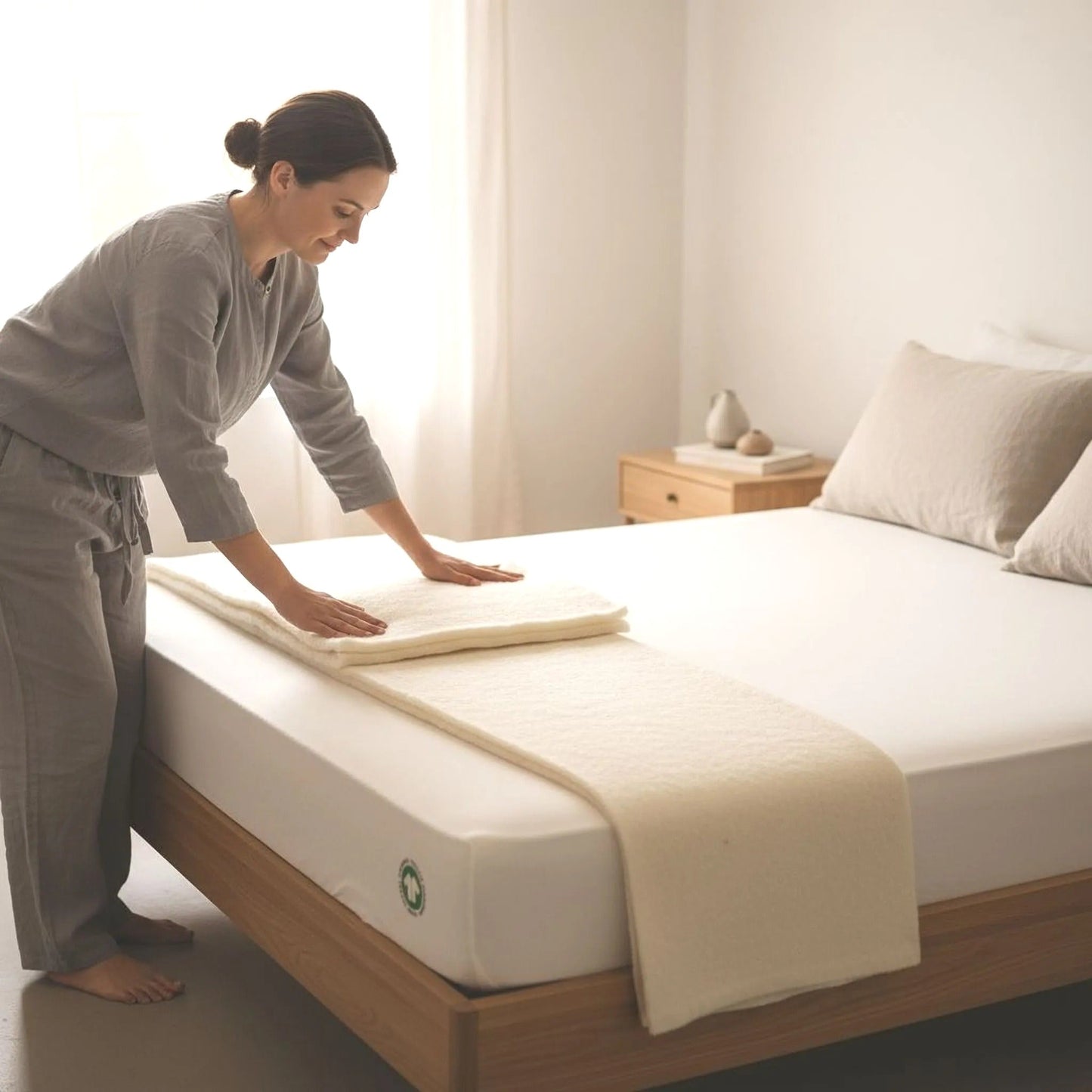 Organic Wool Mattress Protection Pad - Baby Organic