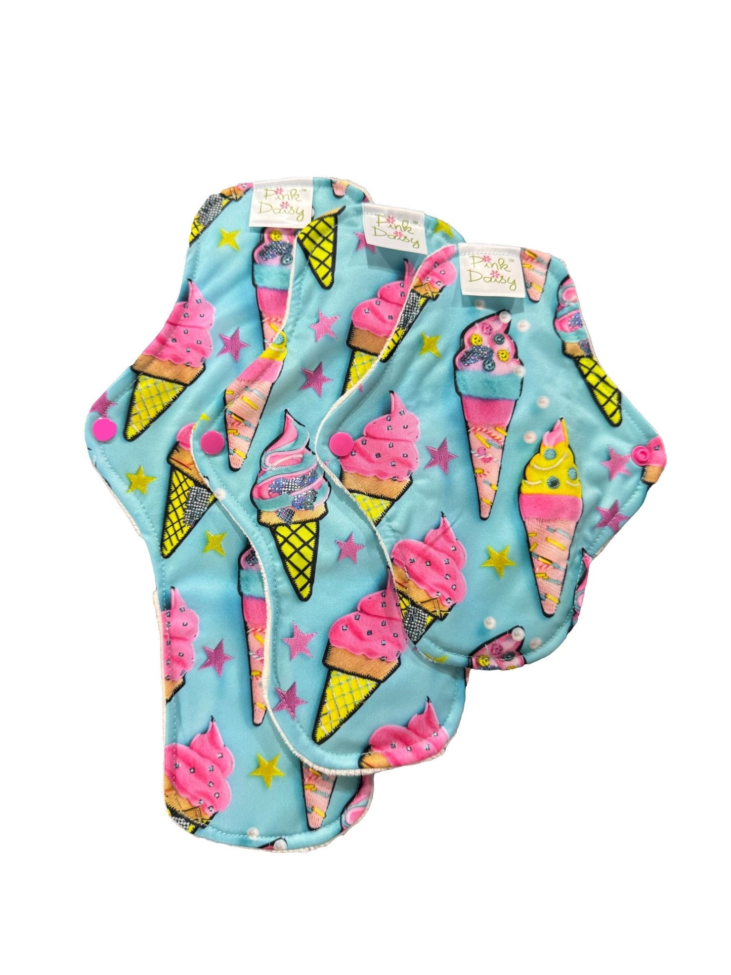 Pink Daisy Organic Cotton Feminine Pads - Baby Organic