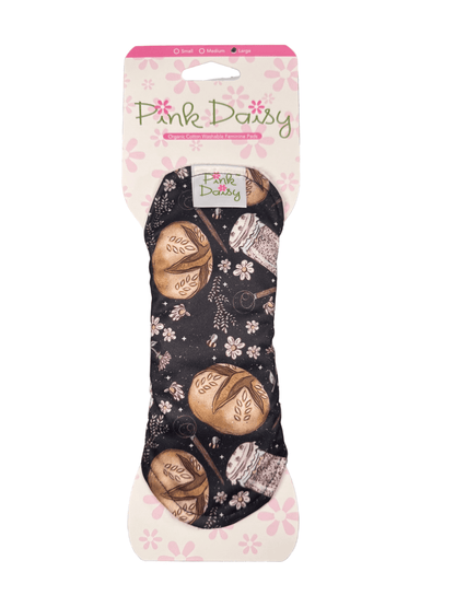 Pink Daisy Organic Cotton Feminine Pads - Baby Organic