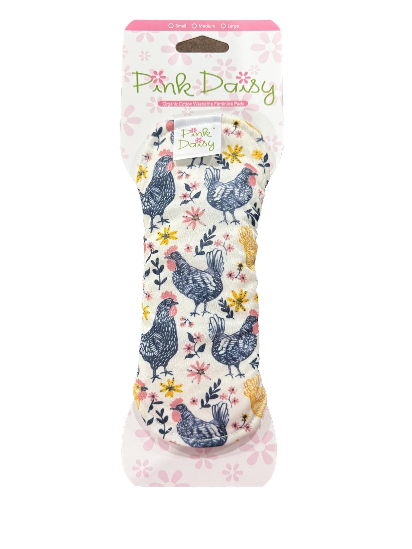 Pink Daisy Organic Cotton Feminine Pads - Baby Organic
