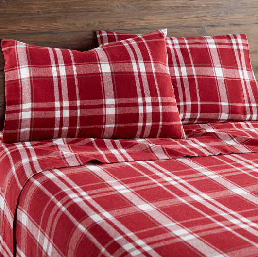 Plaid Organic Flannel Sheet Set - Baby Organic