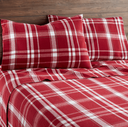 Plaid Organic Flannel Sheet Set - Baby Organic