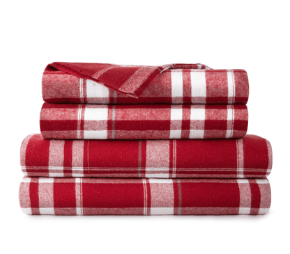 Plaid Organic Flannel Sheet Set - Baby Organic
