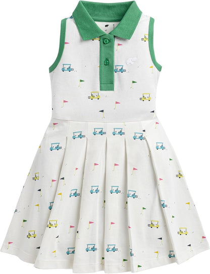 Organic Cotton Pleated Tennis Dress for girls