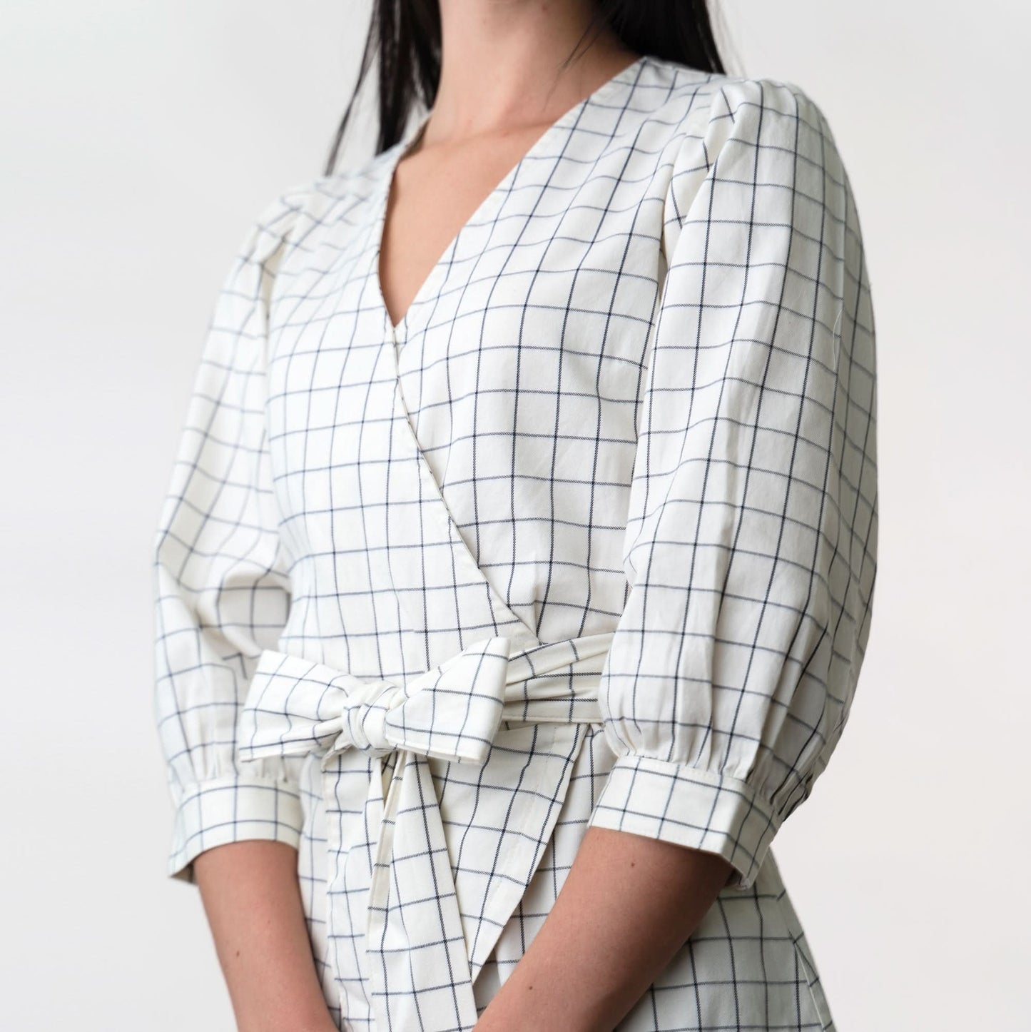 Puff Sleeve Organic Wrap Top - Baby Organic
