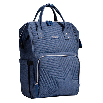 Quilted Diaper Bag Backpack - Baby Organic