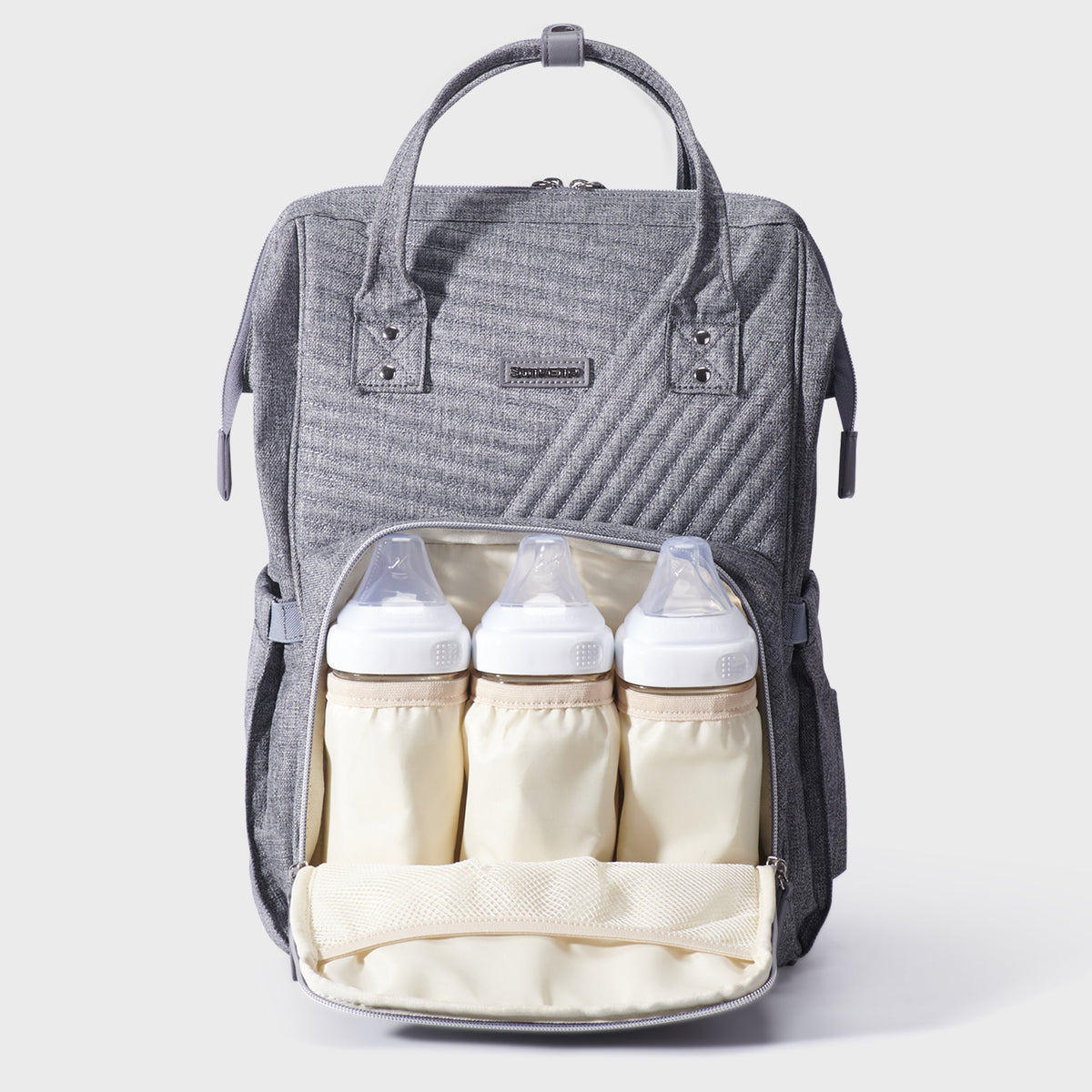 Quilted Diaper Bag Backpack - Baby Organic