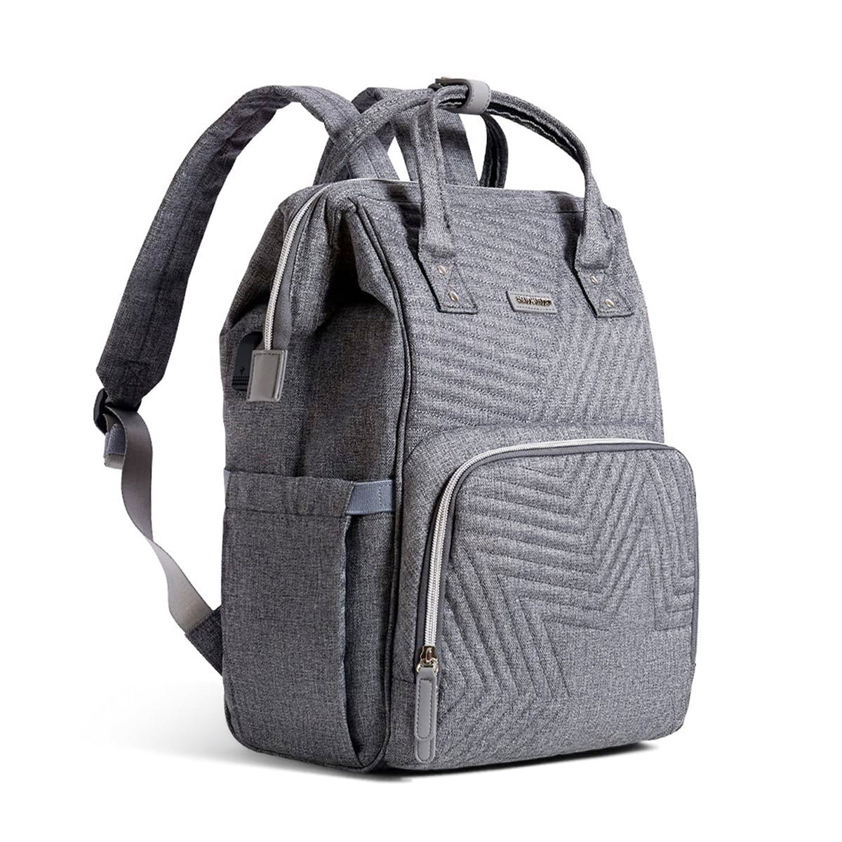 Quilted Diaper Bag Backpack - Baby Organic