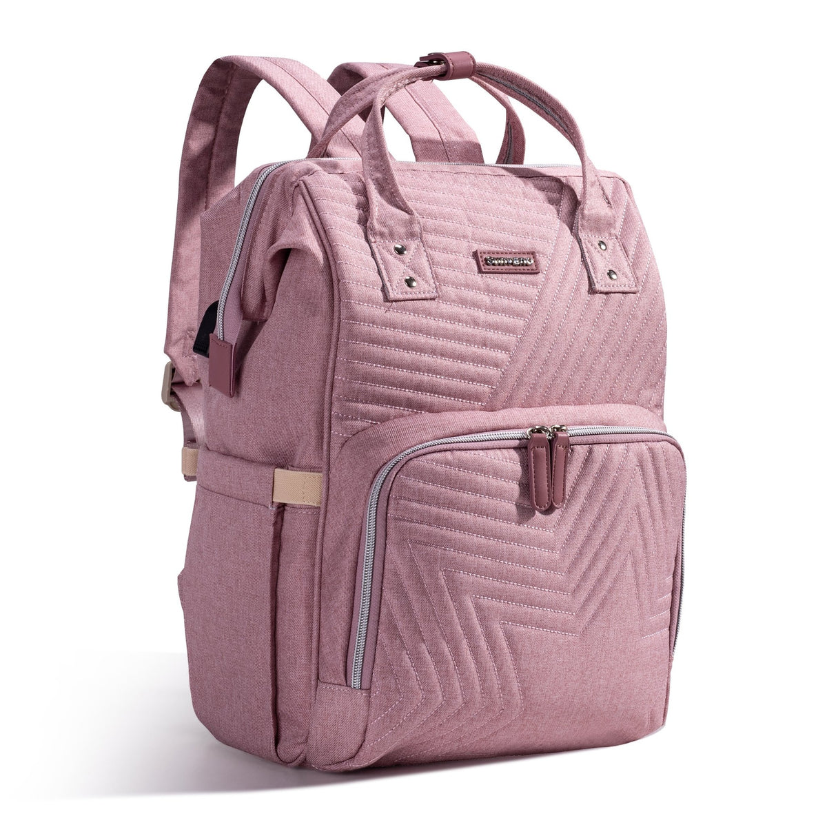 Quilted Diaper Bag Backpack - Baby Organic