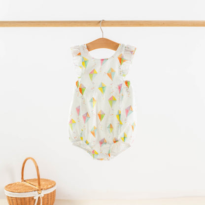 Reach for the Sky Organic Muslin Bubble Romper - Baby Organic