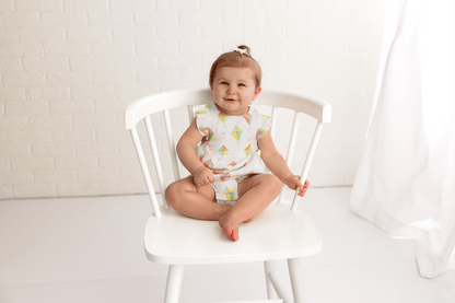 Reach for the Sky Organic Muslin Bubble Romper - Baby Organic