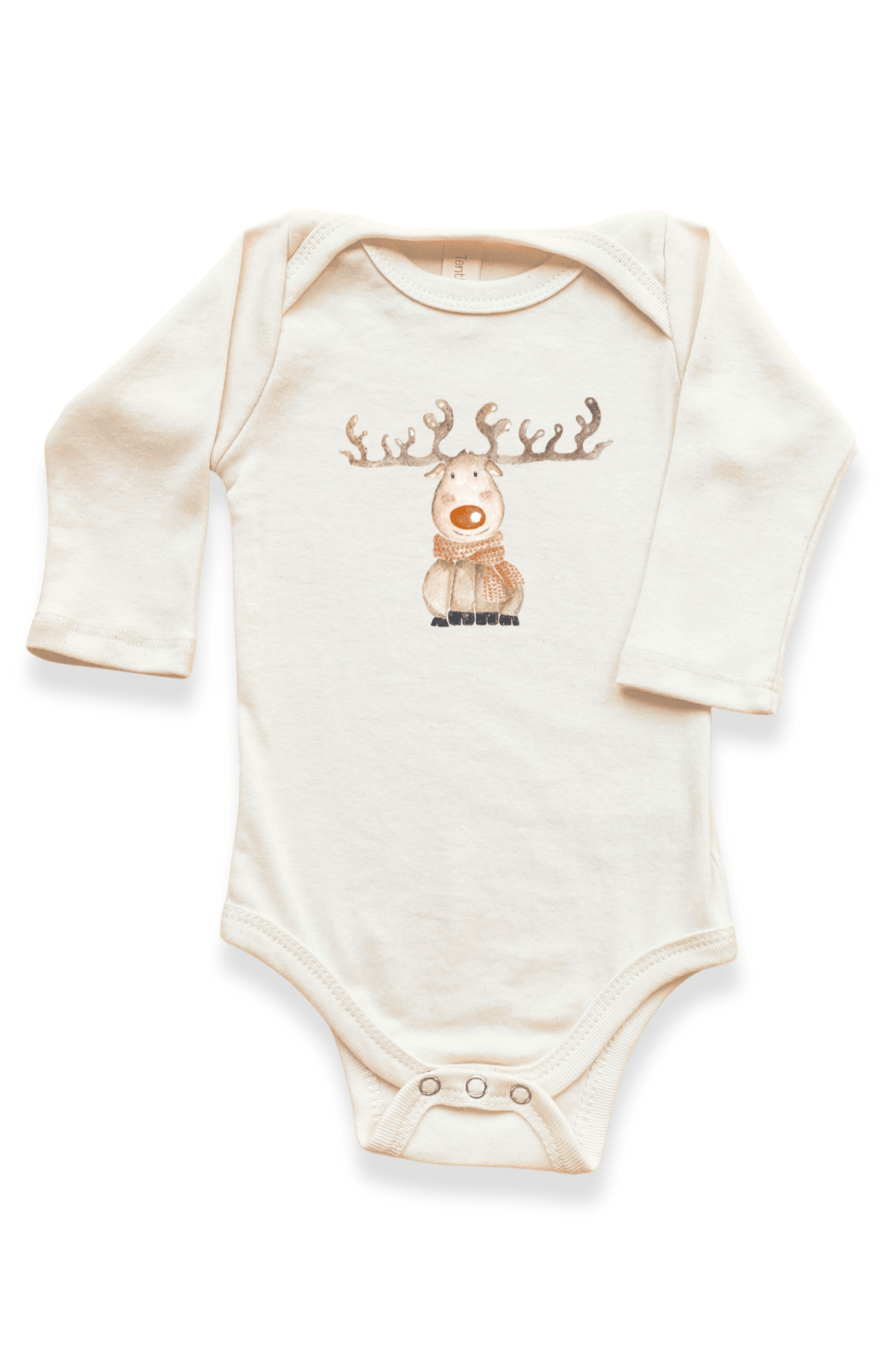 Reindeer Organic Baby Bodysuit Long Sleeve - Baby Organic