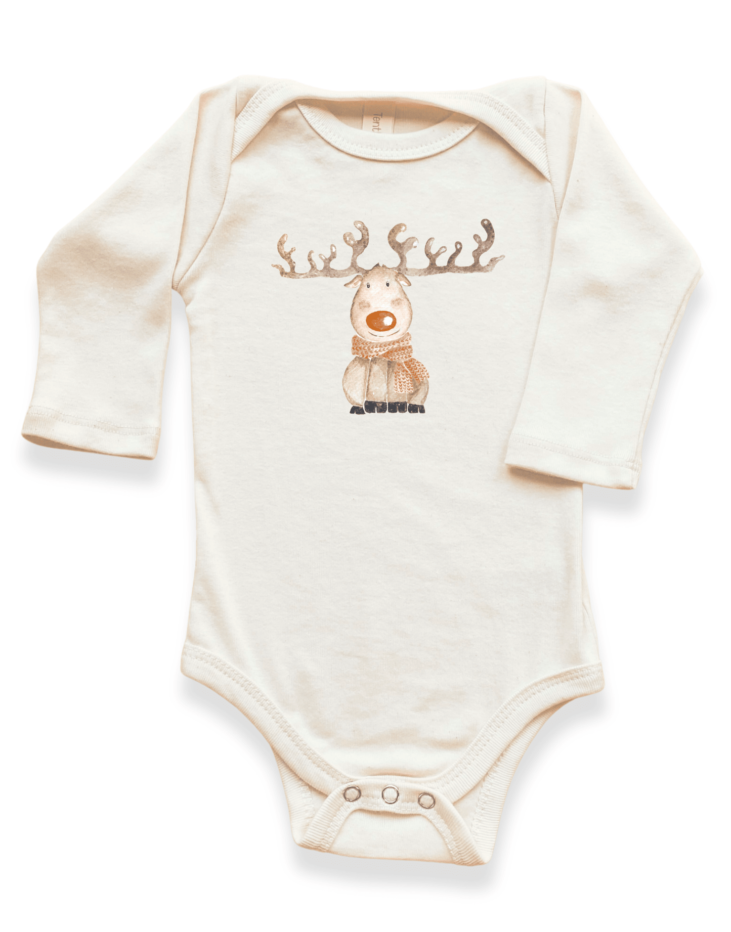 Reindeer Organic Baby Bodysuit Long Sleeve - Baby Organic