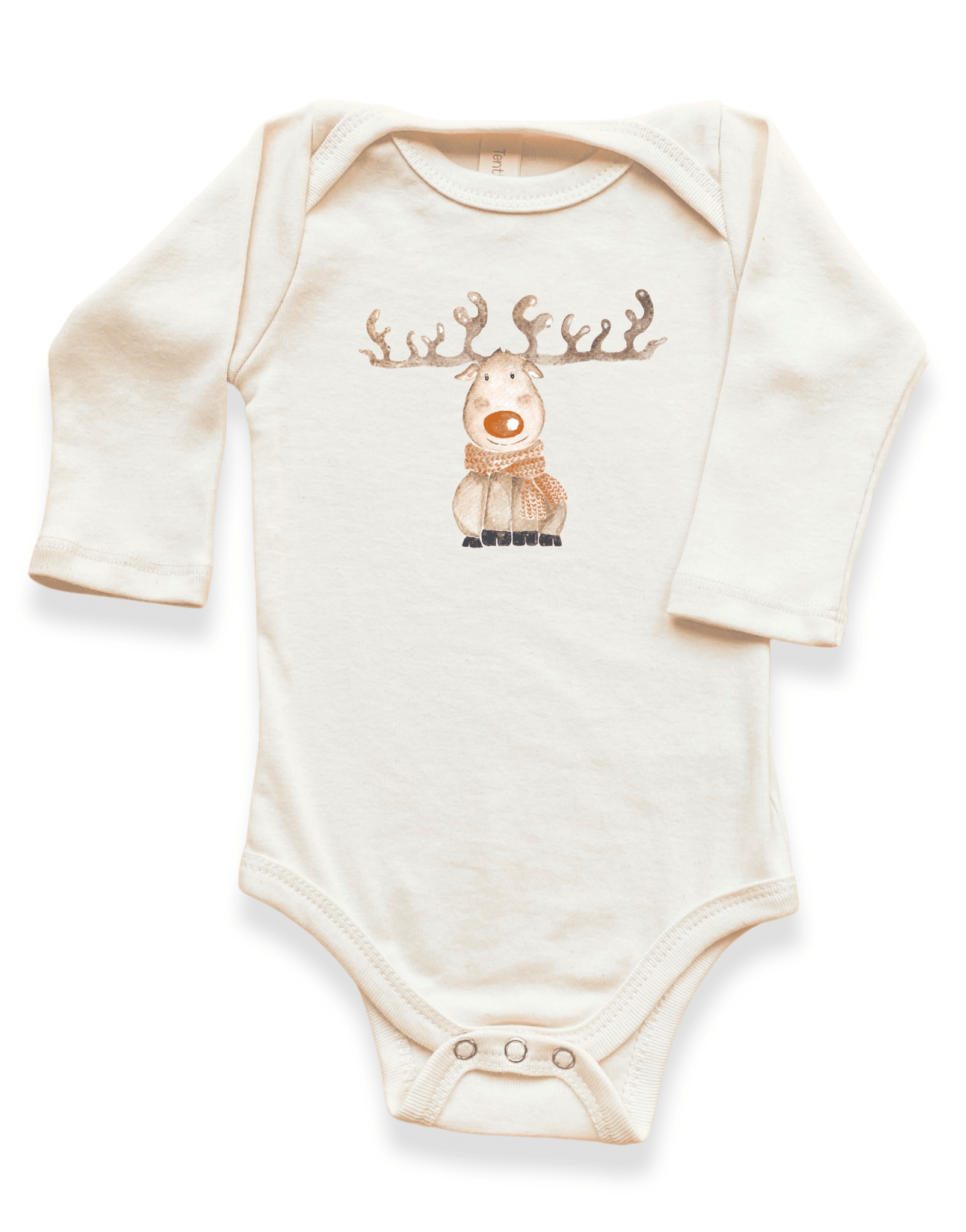 Reindeer Organic Baby Bodysuit Long Sleeve - Baby Organic