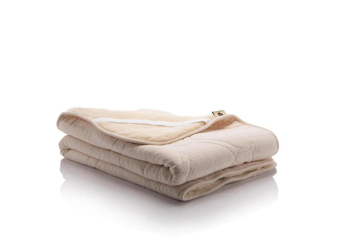 Reversible Hemp and organic cotton and Merino wool mattress pad, UK sizes - Baby Organic