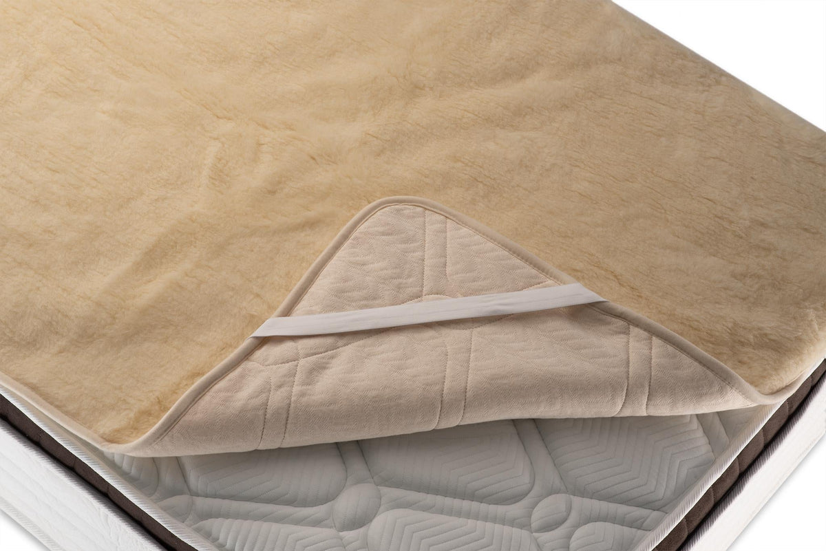 Reversible Hemp and organic cotton and Merino wool mattress pad, UK sizes - Baby Organic