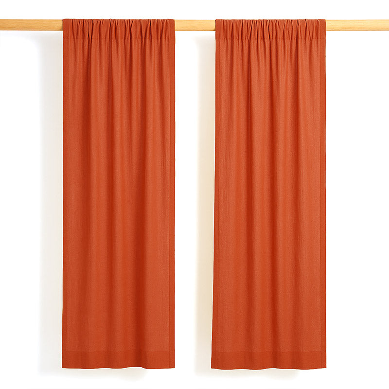 duo rideau enfant gaze coton bio fraise chambre bébé GOTS