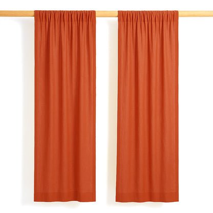 duo rideau enfant gaze coton bio fraise chambre bébé GOTS