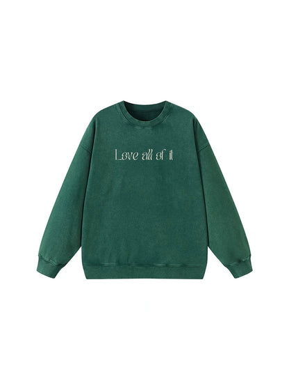 Oversized cotton sweatshirt organic relaxed fit pullover”