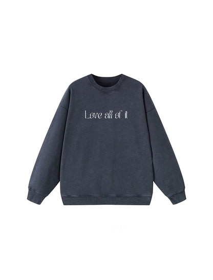 Cotton Sweatshirt breathable organic fabric comfy lounge sweatshirt
