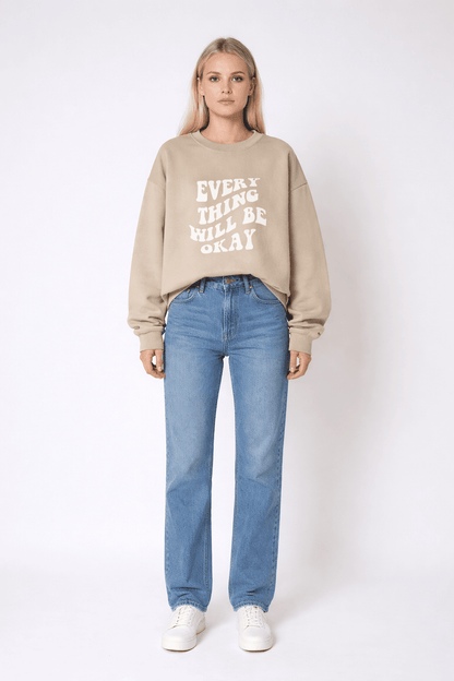 Cotton Sweatshirt sustainable fashion oversized comfy pullover