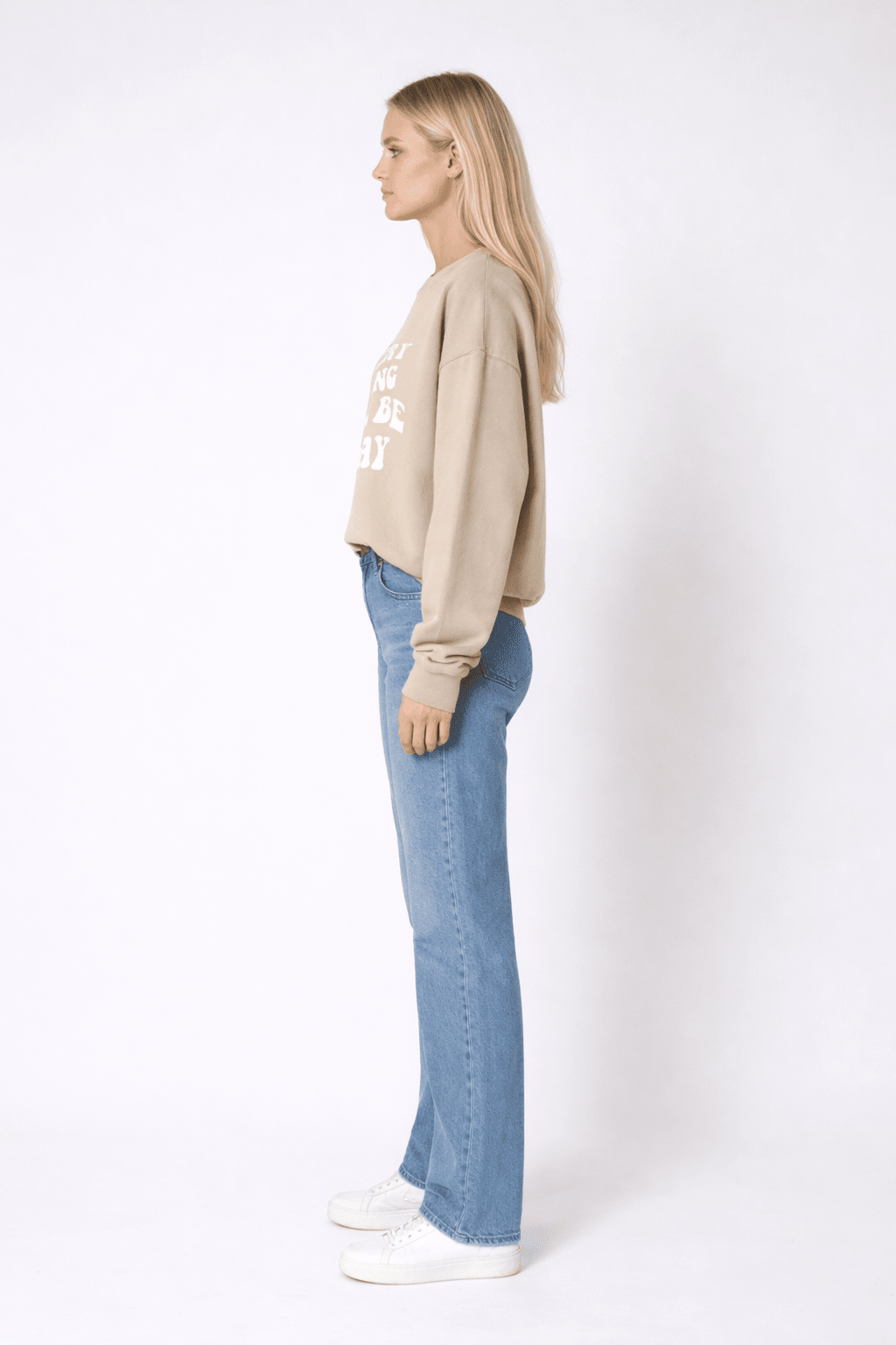 Cotton Sweatshirt loose fit organic cotton soft lounge sweatshirt