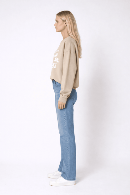 Cotton Sweatshirt loose fit organic cotton soft lounge sweatshirt