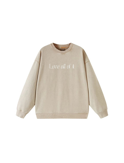Nude Cotton Sweatshirt breathable cotton rich fabric casual outfit