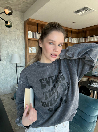 Cotton Sweatshirt simple minimalist eco friendly sweatshirt style