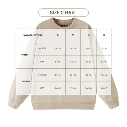 Cotton Sweatshirt soft breathable oversized street style top