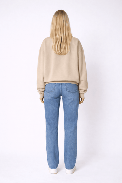 Cotton Sweatshirt premium organic cotton relaxed sweatshirt fit