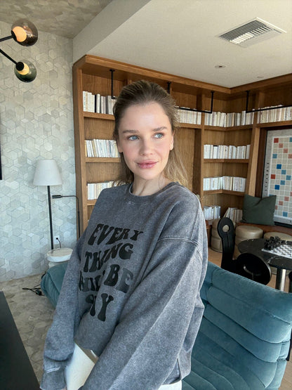 Cotton Sweatshirt soft heavyweight relaxed fit cozy top