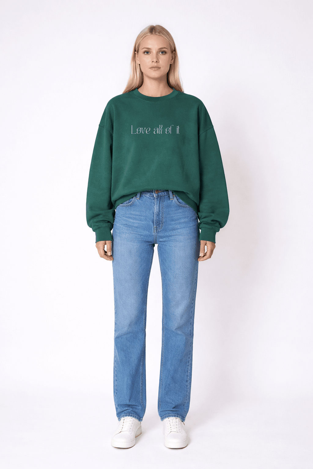 Cotton Sweatshirt oversized organic cotton relaxed fit pullover