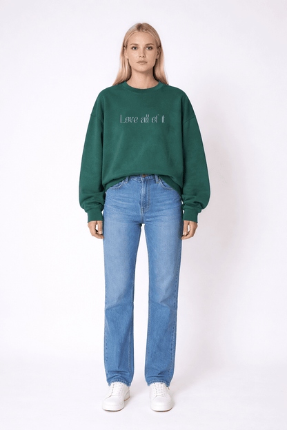 Cotton Sweatshirt oversized organic cotton relaxed fit pullover