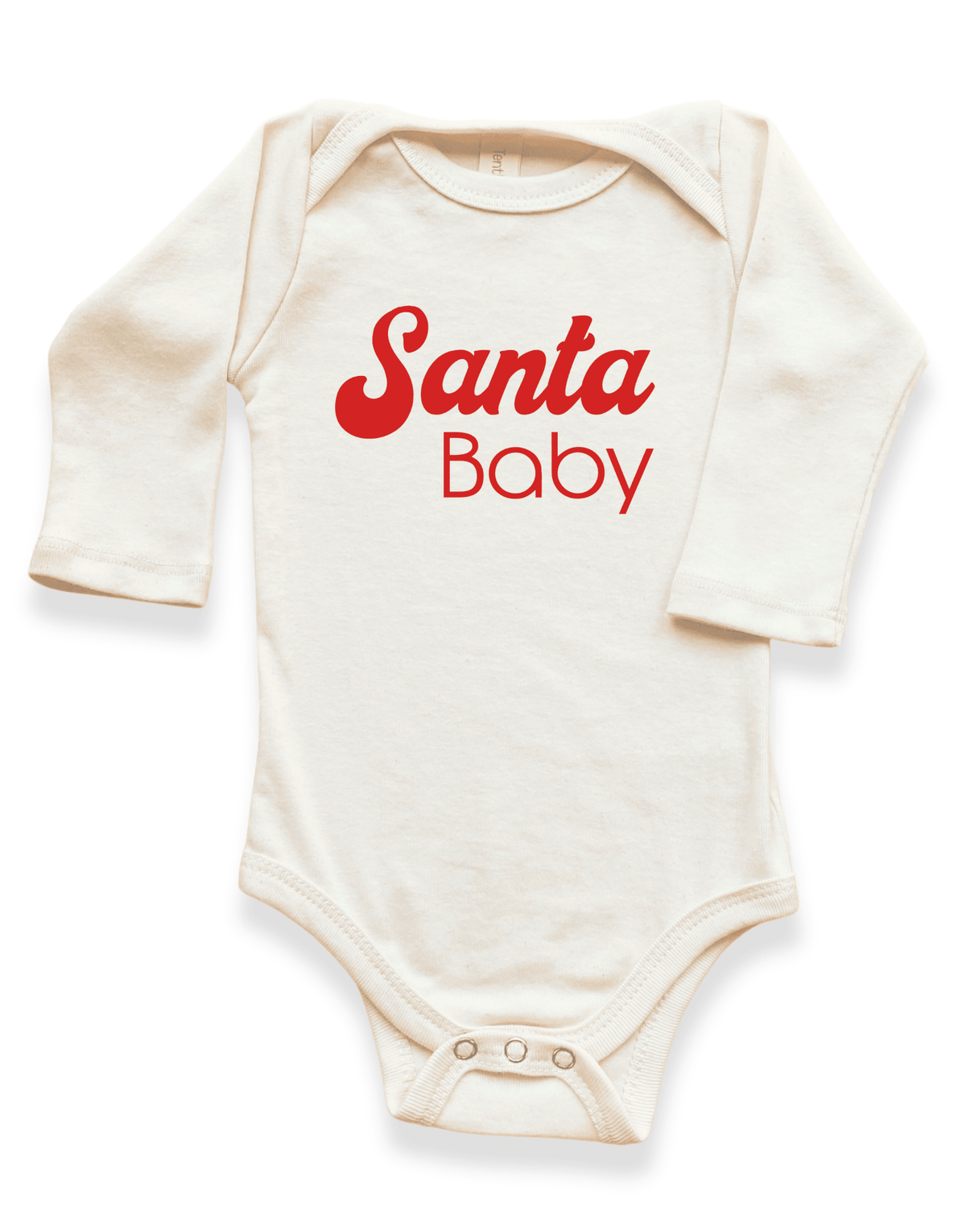 Santa Baby Organic Baby Bodysuit Long Sleeve - Baby Organic
