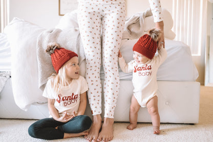 Santa Baby Organic Baby Bodysuit Long Sleeve - Baby Organic