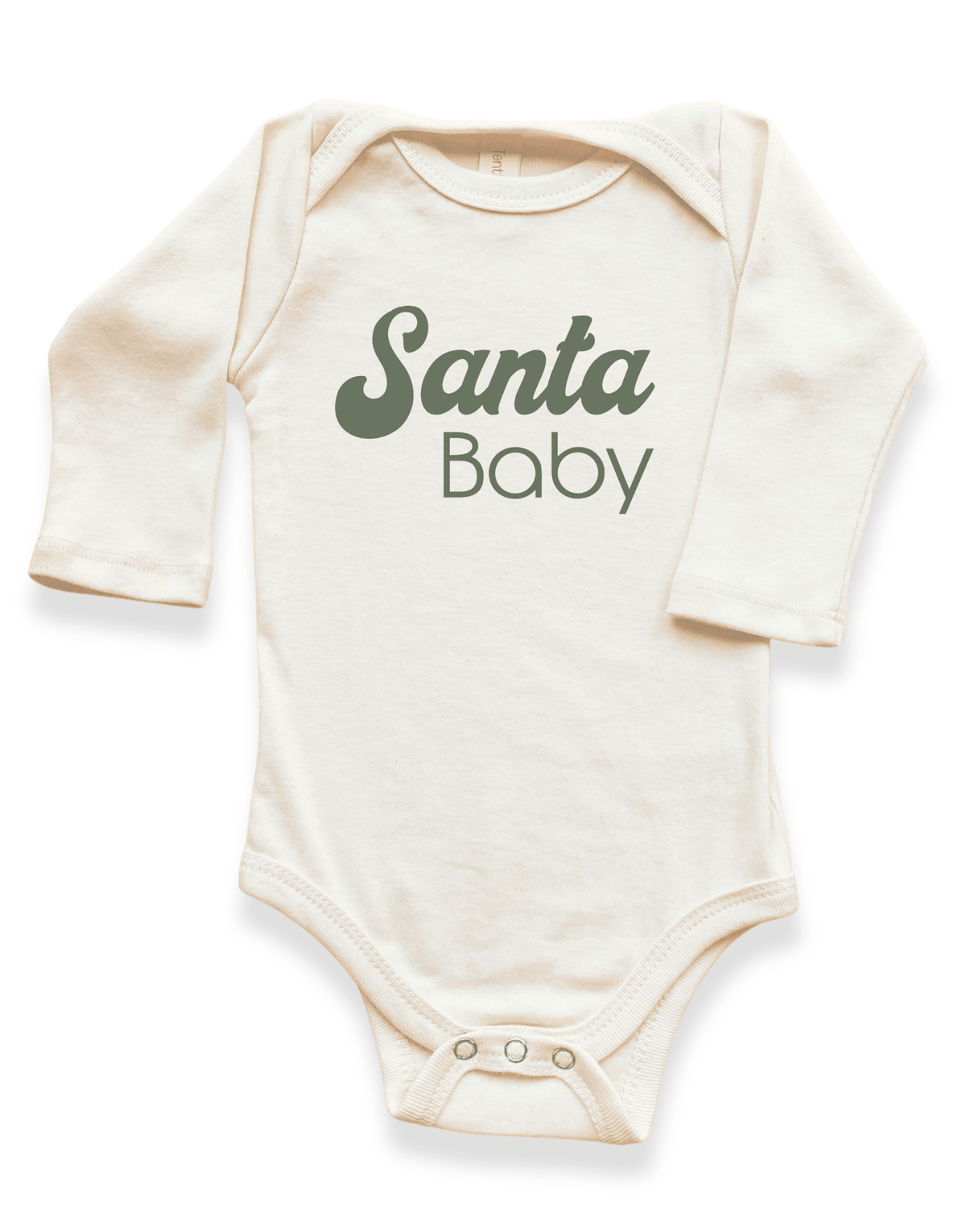 Santa Baby Organic Baby Bodysuit Long Sleeve - Baby Organic
