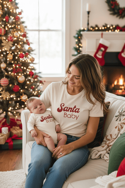 Santa Baby Organic Baby Bodysuit Long Sleeve - Baby Organic